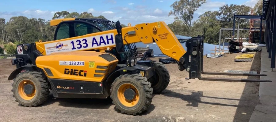 A quality Dieci telehandler hired from AAH
